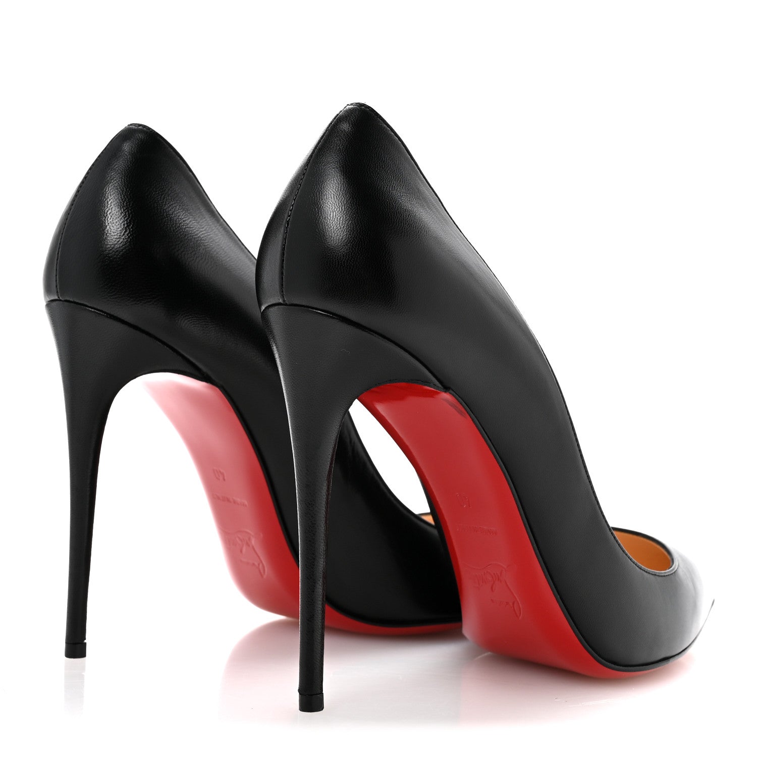 Christian Louboutin Shiny Nappa Pigalle Follies 100 Pumps 40 Black 5 of 8