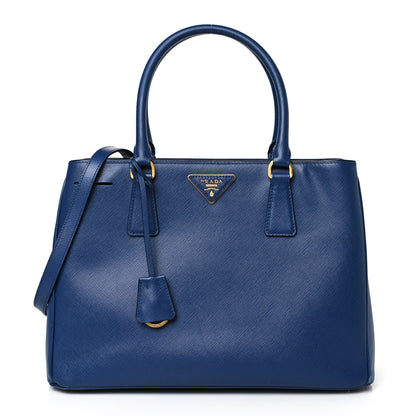 Prada Saffiano Medium Galleria Double Zip Tote Bluette 1 of 9