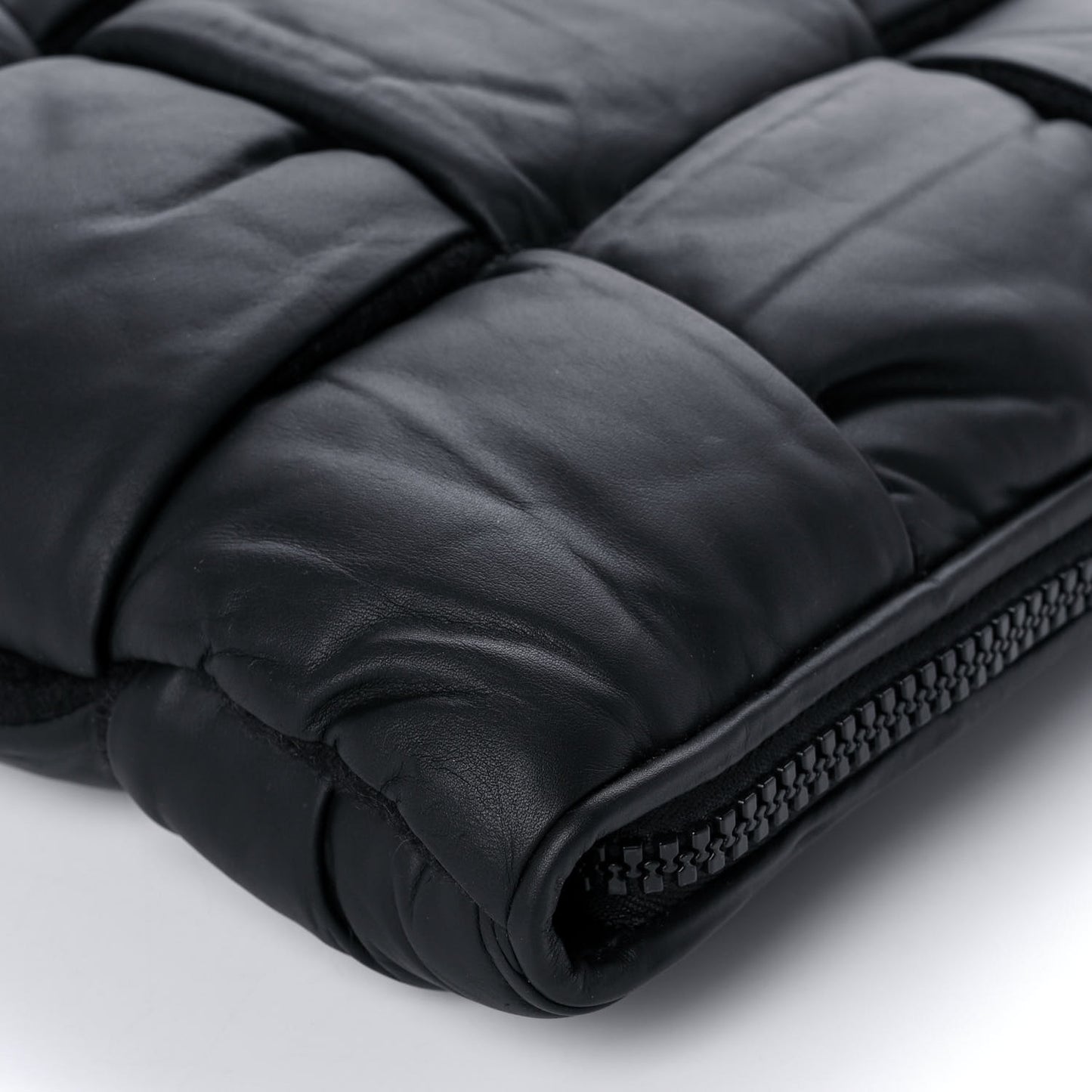 Calfskin Maxi Intrecciato Puffy Laptop Pouch Camping