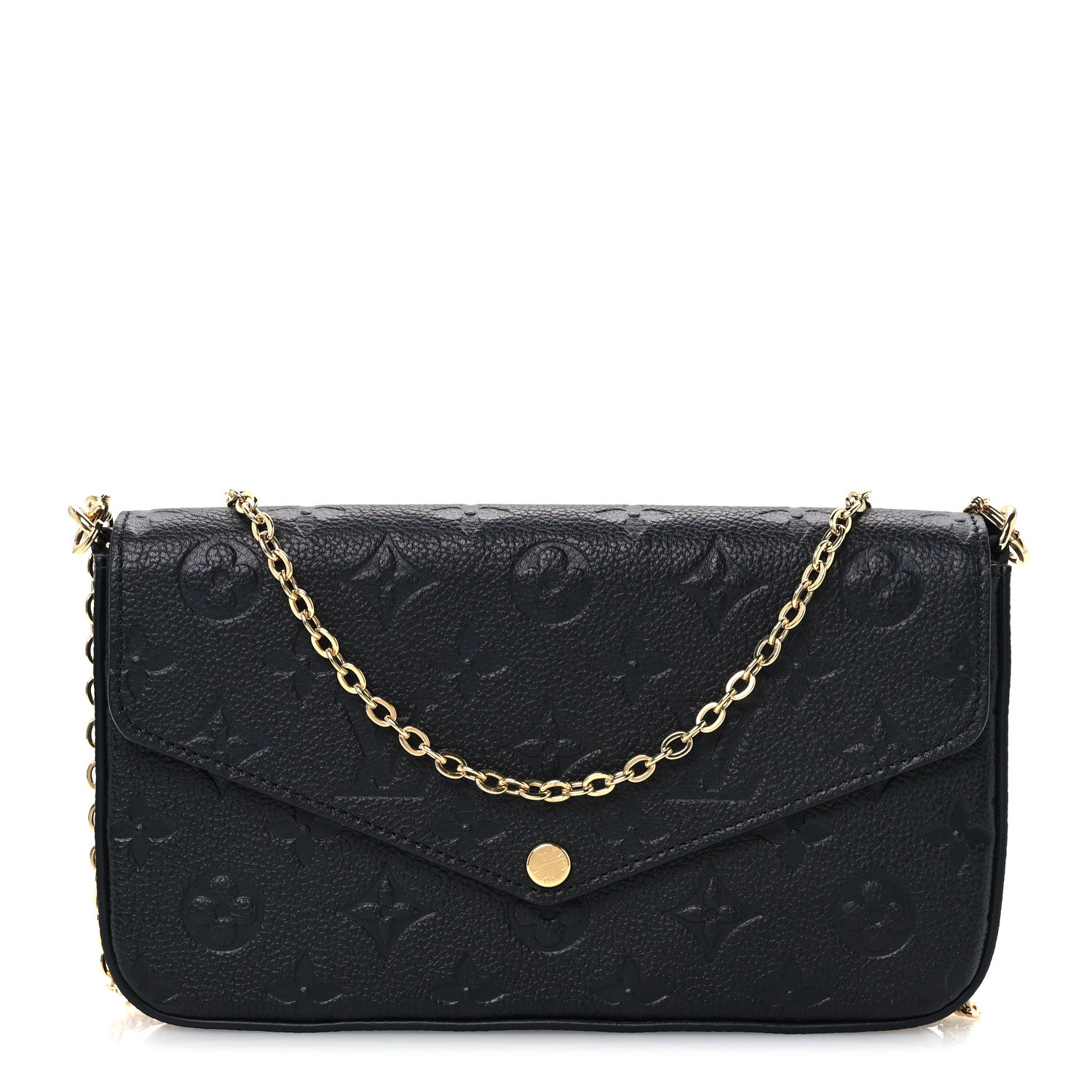 Louis Vuitton Empreinte Pochette Felicie Chain Wallet Black 1 of 11
