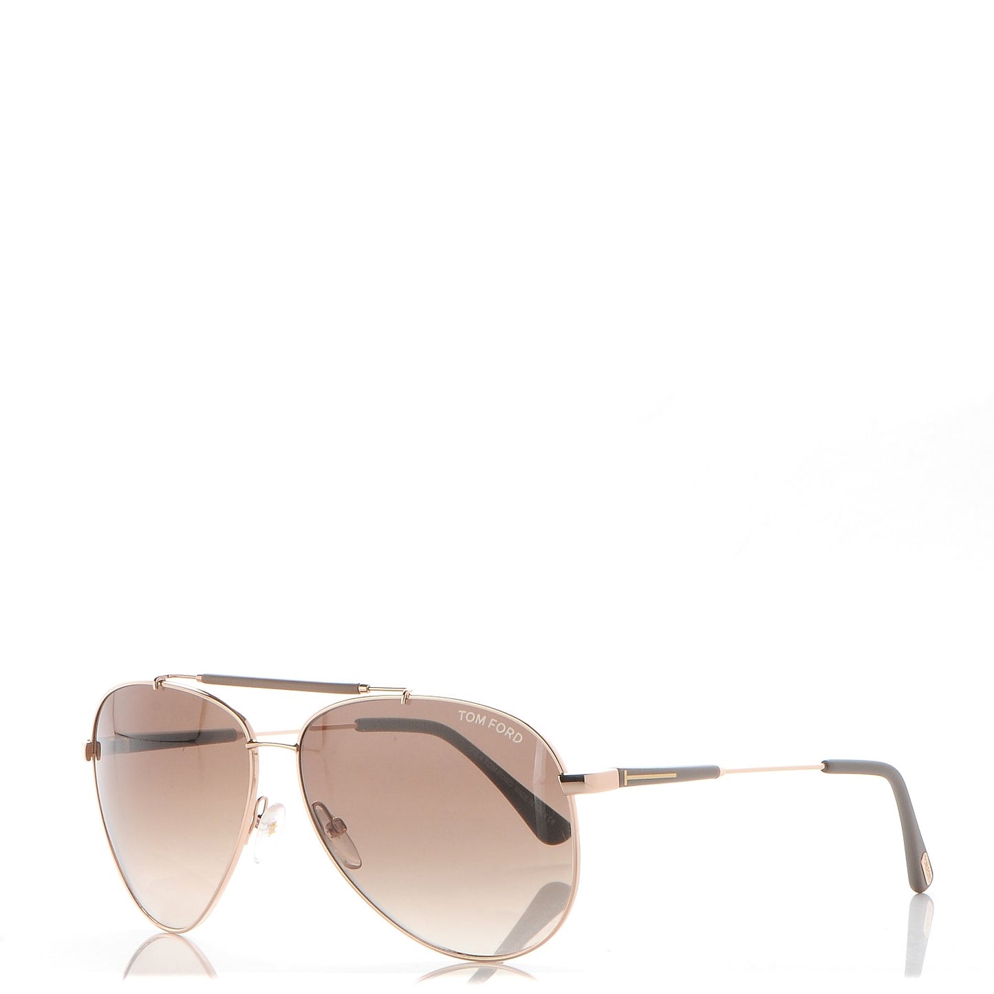 Rick Aviator Sunglasses TF378 Rose Gold Brown