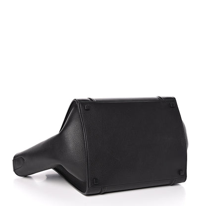 Celine Supple Calfskin Medium Phantom Luggage Black 4 of 9
