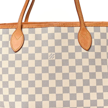 Louis Vuitton Damier Azur Neo Neverfull MM Rose Ballerine 9 of 11