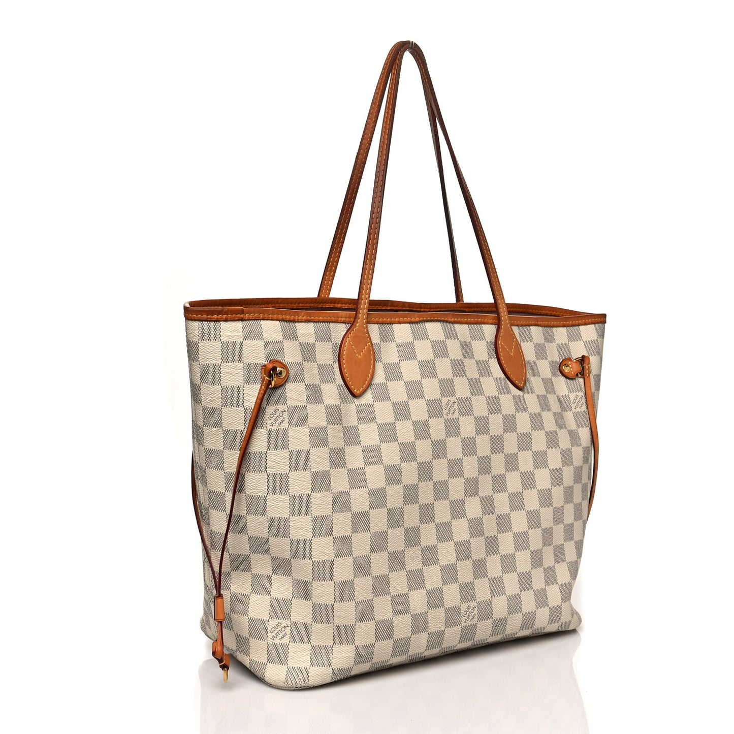 Damier Azur Neo Neverfull MM Rose Ballerine