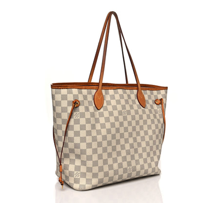 Louis Vuitton Damier Azur Neo Neverfull MM Rose Ballerine 4 of 19