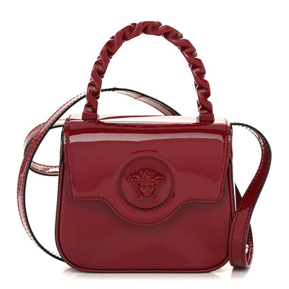 Versace Patent Mini La Medusa Bag Claret 1 of 13