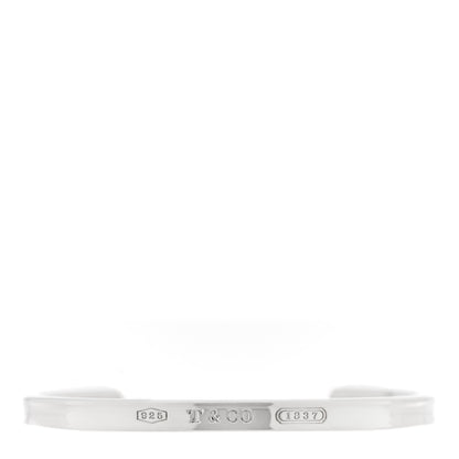 Tiffany Sterling Silver Narrow 1837 Cuff Bracelet 1 of 4