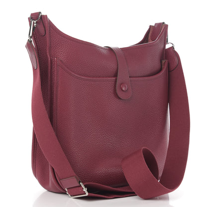 Hermes Taurillon Clemence Evelyne III PM Rubis 3 of 12
