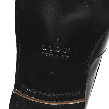 Gucci GG Supreme Monogram Mens Double Buckle Loafers 9 Beige Ebony Cocoa 7 of 10