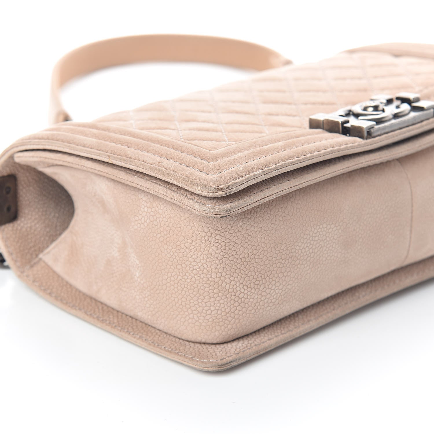 Chanel Iridescent Caviar Medium Boy Flap Marron Clair 8 of 10