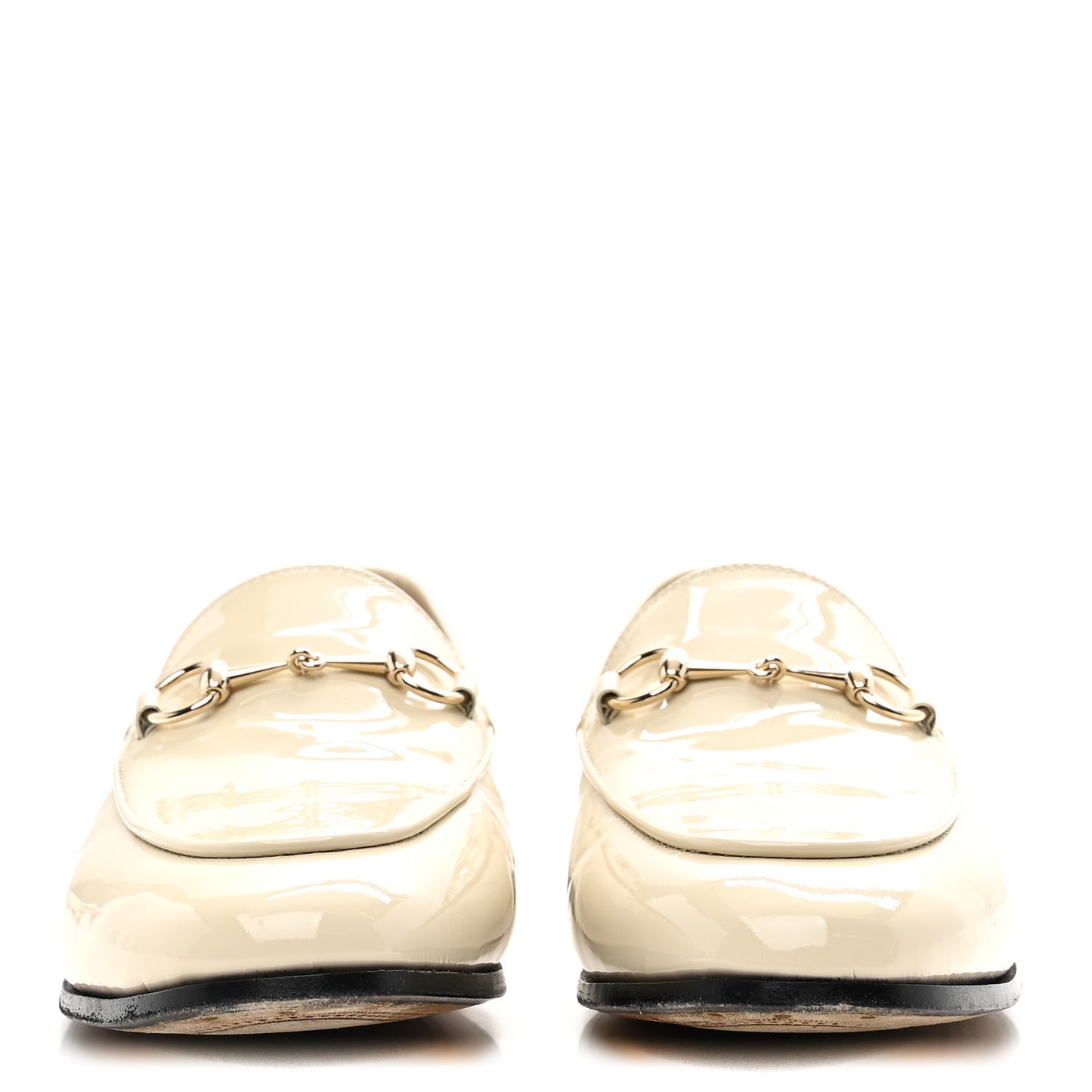 Vitello Vernice Soft Womens Jordaan Loafers 38 New Ivoire
