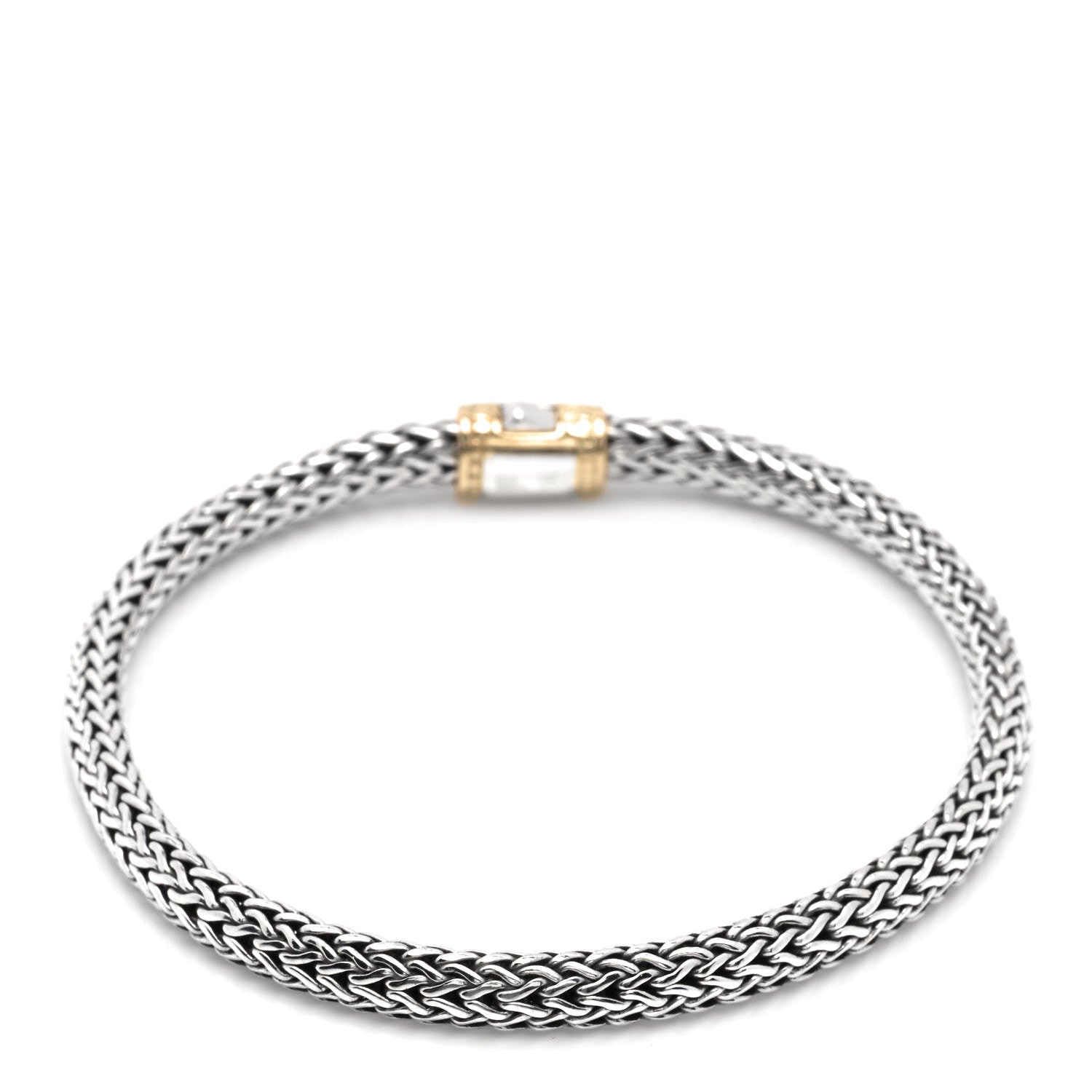 John Hardy Sterling Silver 18K Yellow Gold 5mm Classic Chain Bracelet 1 of 4