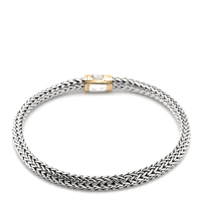 John Hardy Sterling Silver 18K Yellow Gold 5mm Classic Chain Bracelet 1 of 4