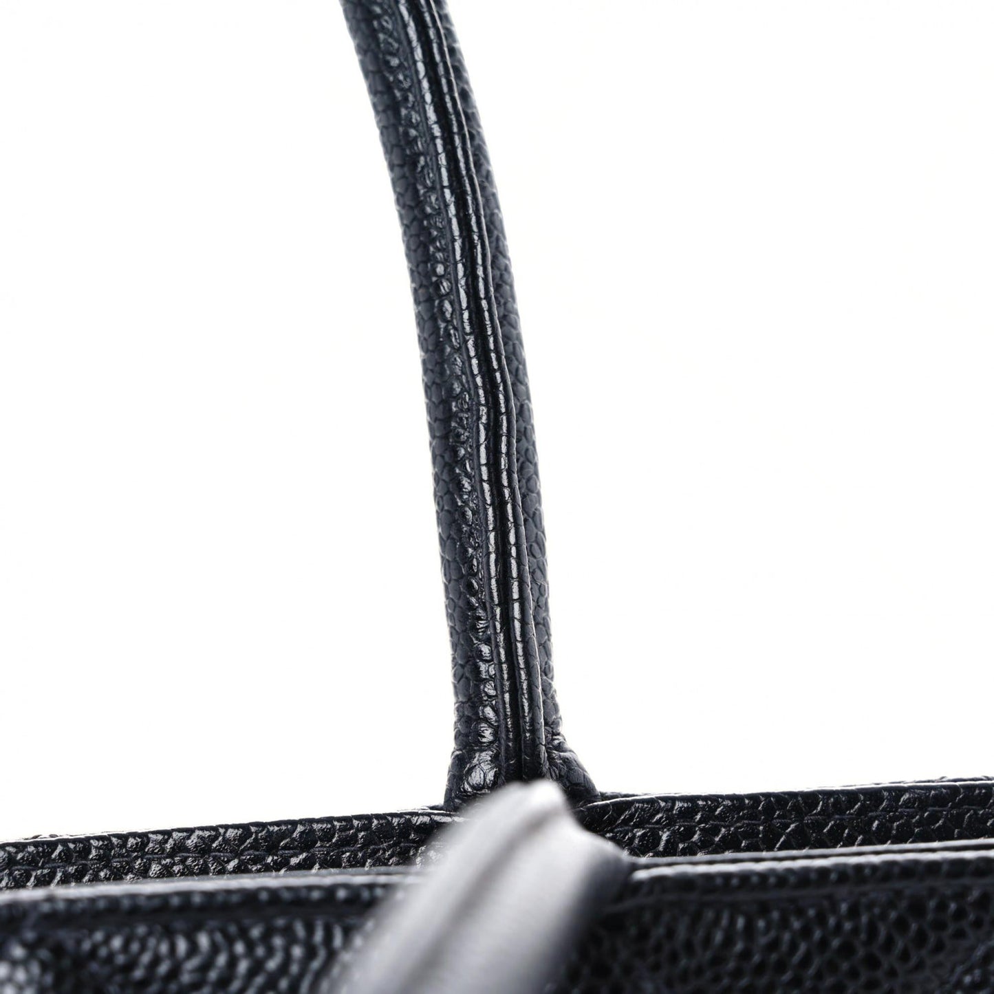 Caviar Quilted Medallion Tote Black