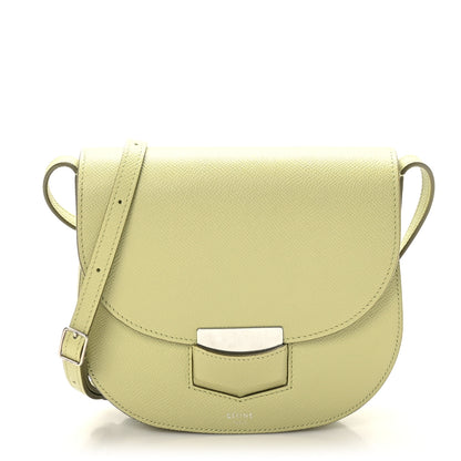 Celine Baby Grained Calfskin Small Trotteur Sage 1 of 8