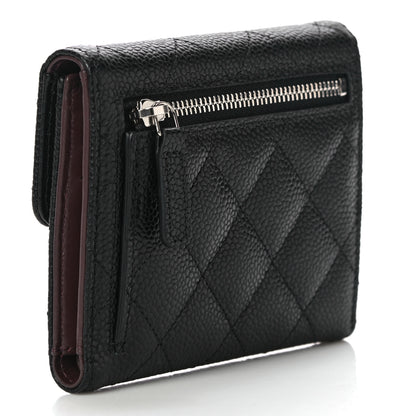 Chanel Caviar Quilted Compact Flap Wallet Black 3 of 12