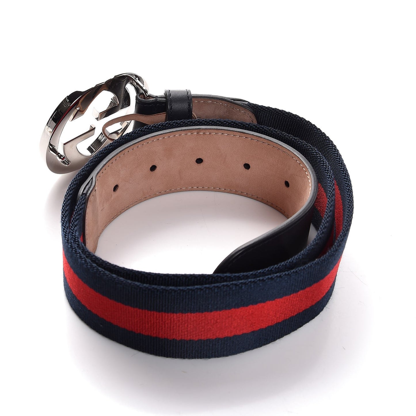 Canvas Web Interlocking G Belt 85 34 Navy