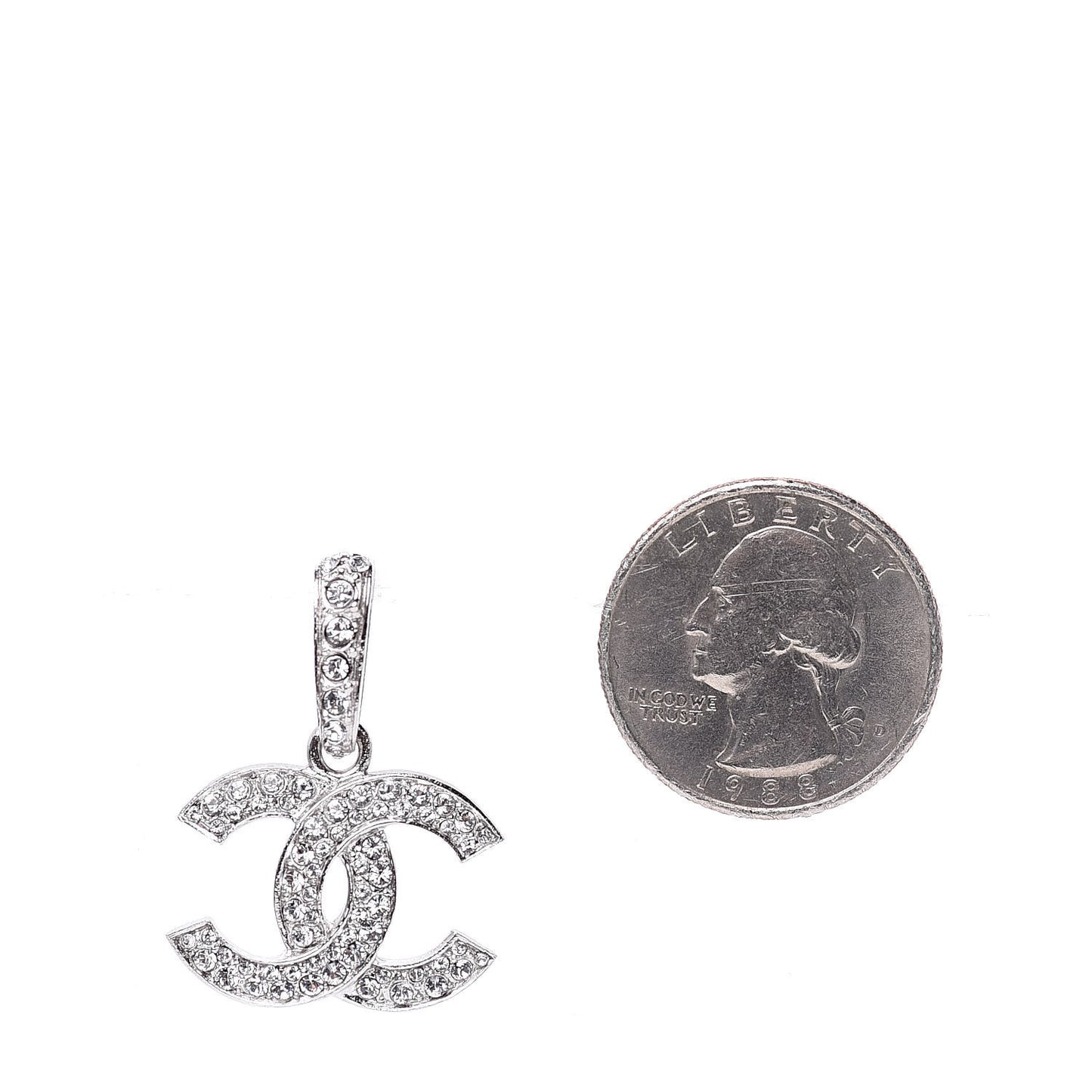 Crystal Palais Garnier CC Drop Earrings Silver