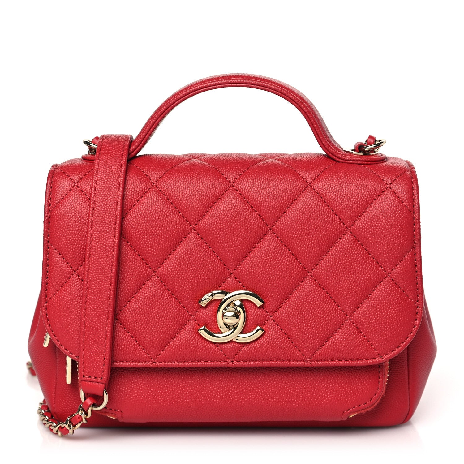 Chanel Caviar Quilted Small Business Affinity Flap Red 1 of 9