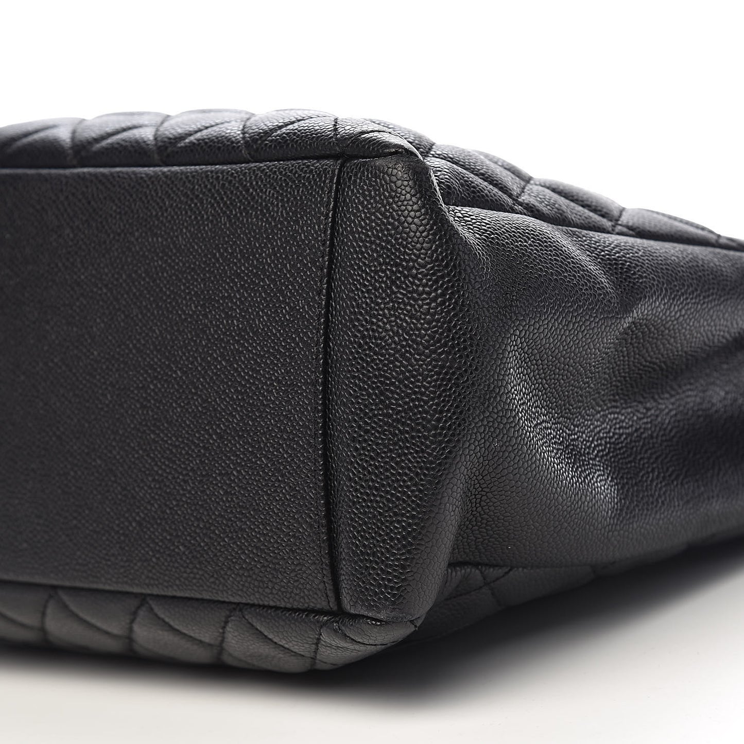 Caviar Quilted Grand Shopping Tote GST Black