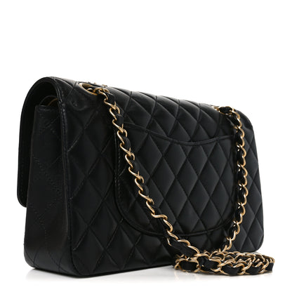 Chanel Lambskin Quilted Medium Rue Cambon Charms Double Flap Black 3 of 10