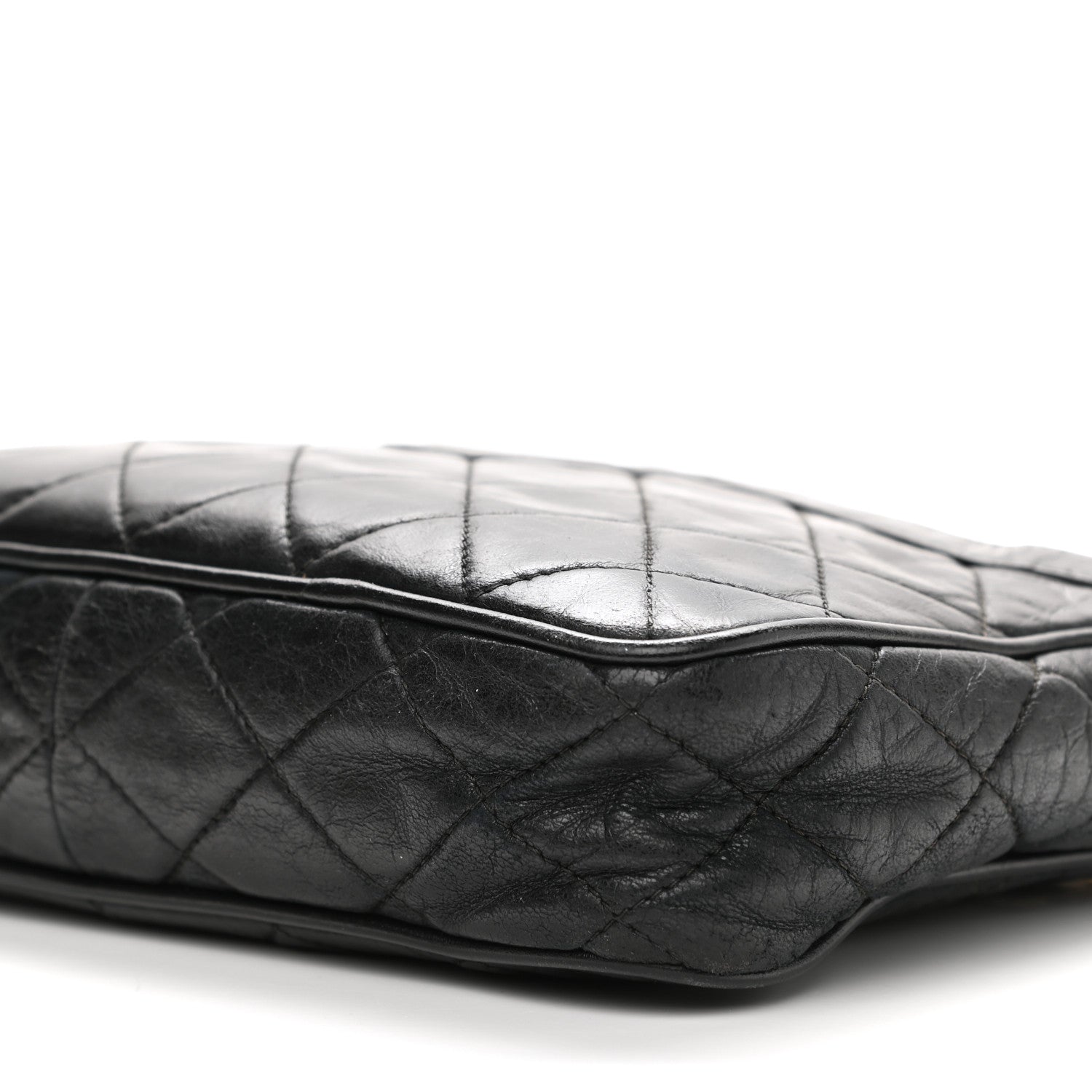 Chanel Lambskin Quilted CC Tassel Camera Case Black 11 of 19
