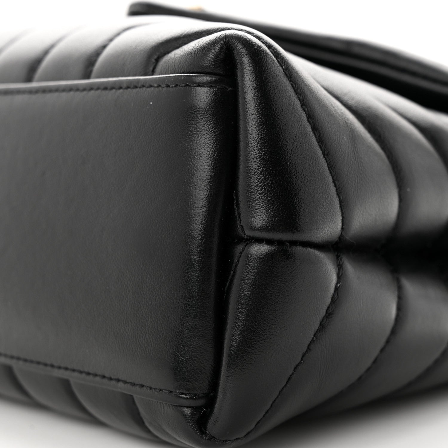 Saint Laurent Calfskin Y Quilted Monogram Small Loulou Chain Satchel Black 10 of 18