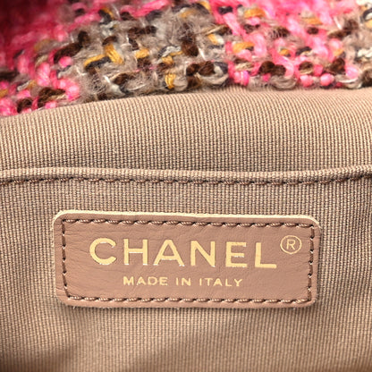 Chanel Wool Tweed Elegant Backpack Pink Brown 6 of 10