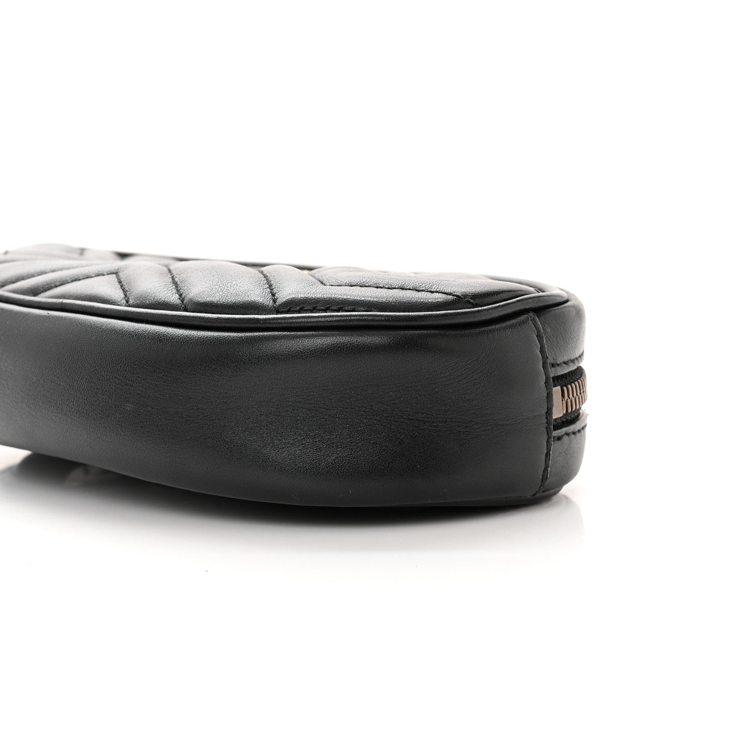 Gucci Calfskin Matelasse GG Marmont Belt Bag 95 38 Black 11 of 11