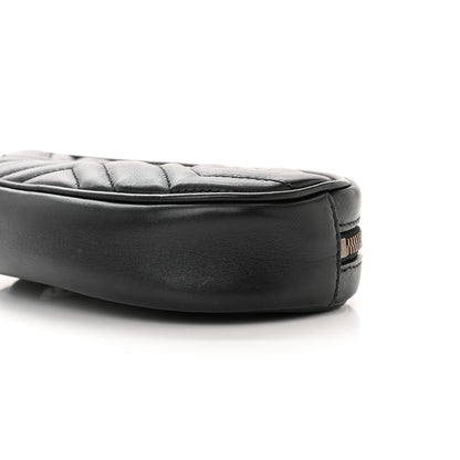 Gucci Calfskin Matelasse GG Marmont Belt Bag 95 38 Black 11 of 11