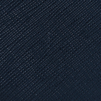 Prada Saffiano Metal Zip Around Wallet Navy Blue 13 of 14