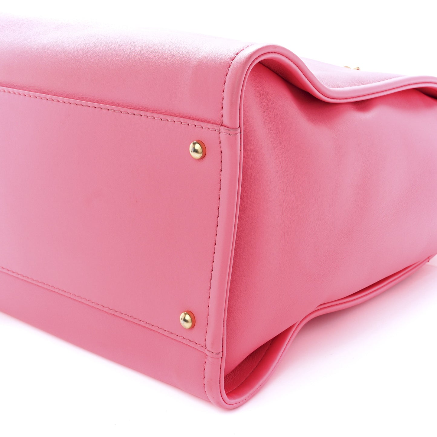 Calfskin Medium Deauville Tote Coral Pink