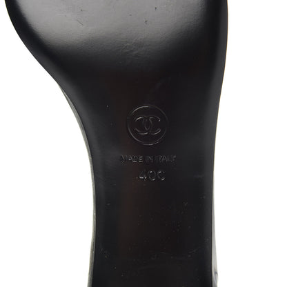 Chanel PVC Grosgrain High Boots 40 Transparent Black 6 of 7