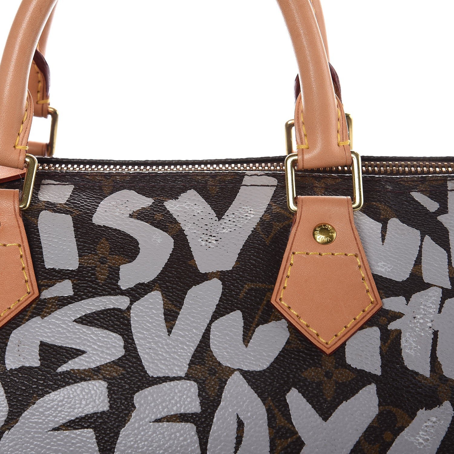 Louis Vuitton Monogram Graffiti Speedy 30 Silver 16 of 19