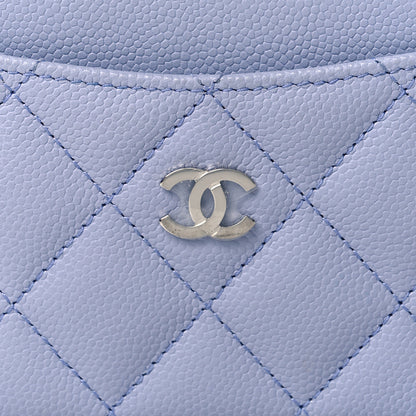 Chanel Caviar Quilted Card Holder Light Purple 9 of 10
