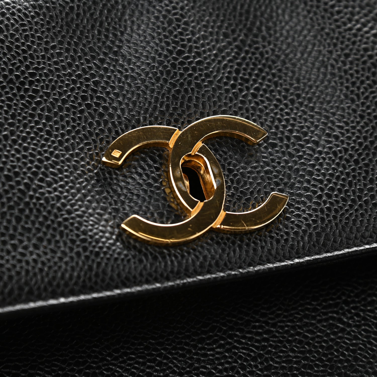 Chanel Caviar Flap Shoulder Bag Black 9 of 12