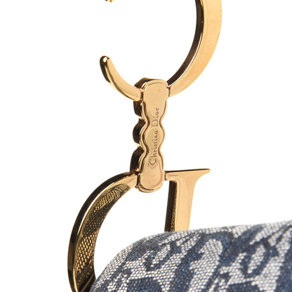 Christian Dior Monogram Saddle Bag Blue 9 of 12