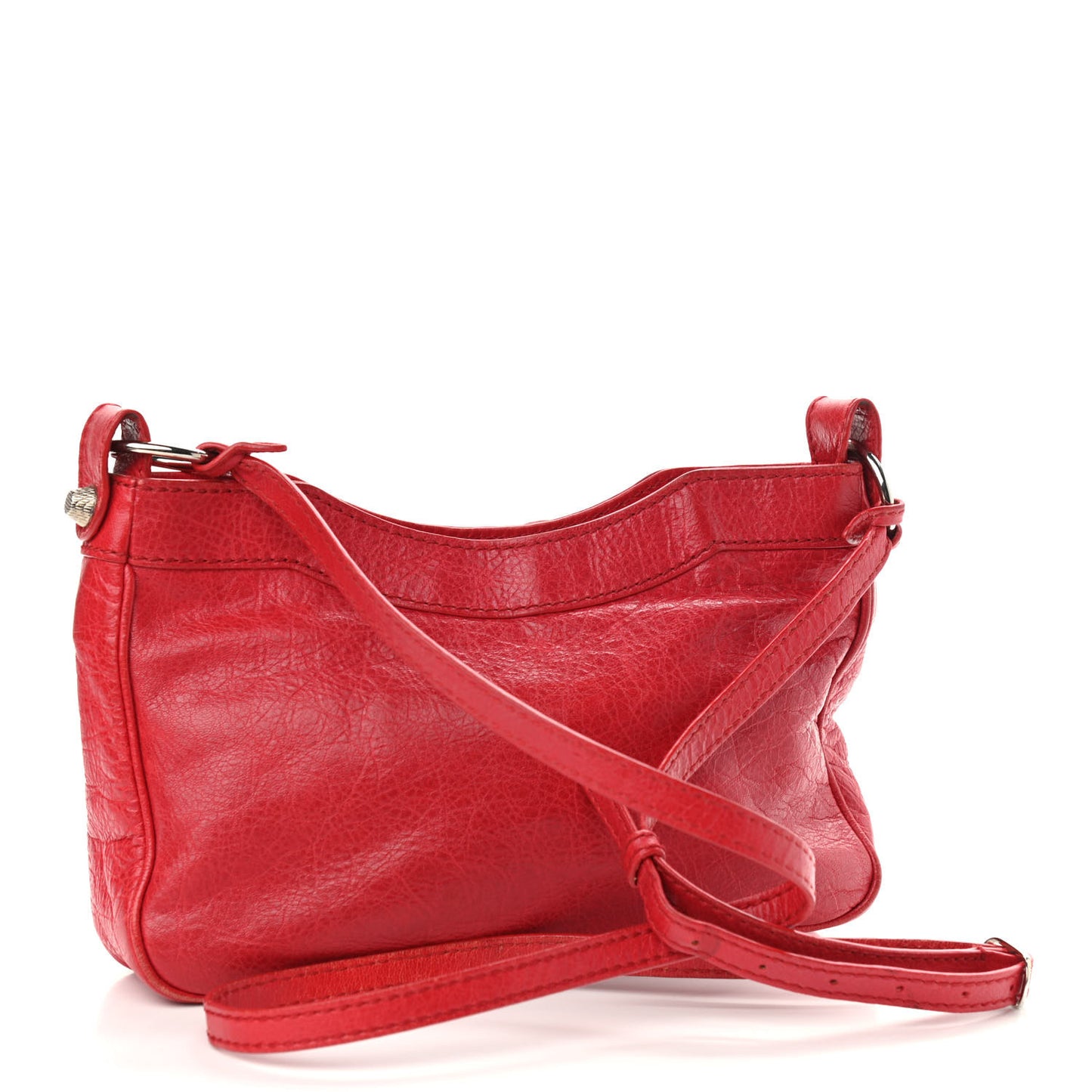 Agneau Giant 12 Silver Hardware Hip Rouge Cardinal