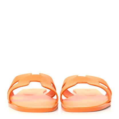 Hermes Epsom Oran Sandals 39 Orange Sunset 2 of 9