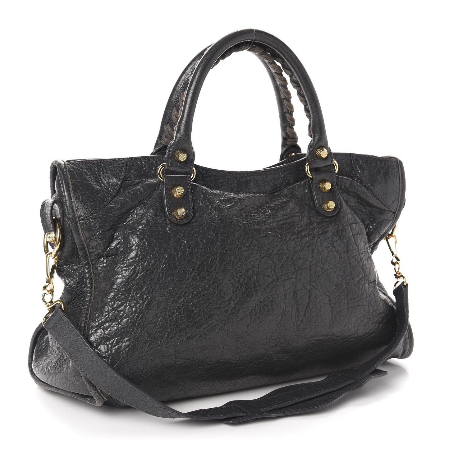 Agneau Giant 12 Gold Hardware City Gris Fossile