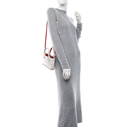 Christian Louboutin Calfskin Loubinthesky Nano Cabata Tote White 2 of 14