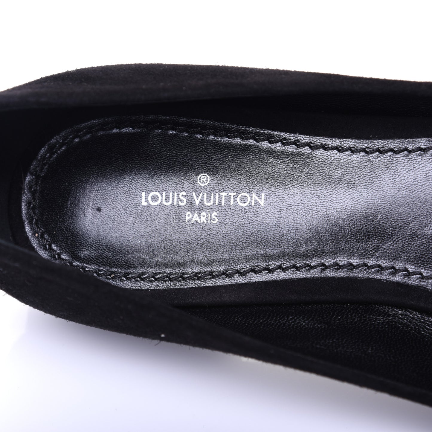 Suede Madeleine Flat 38.5 Black