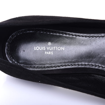 Louis Vuitton Suede Madeleine Flat 38.5 Black 8 of 14