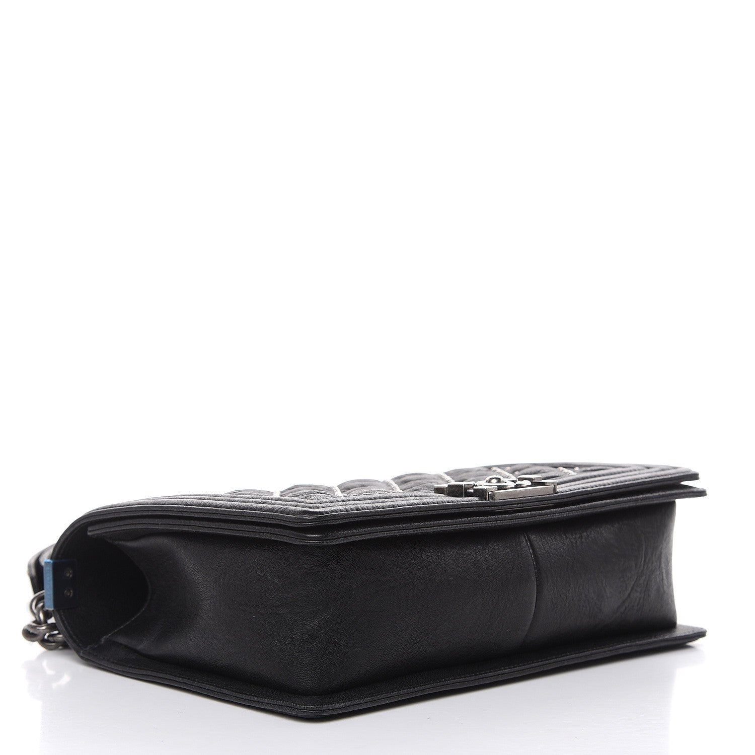 Chanel Crumpled Lambskin New Medium Studded Boy Flap Black 4 of 12