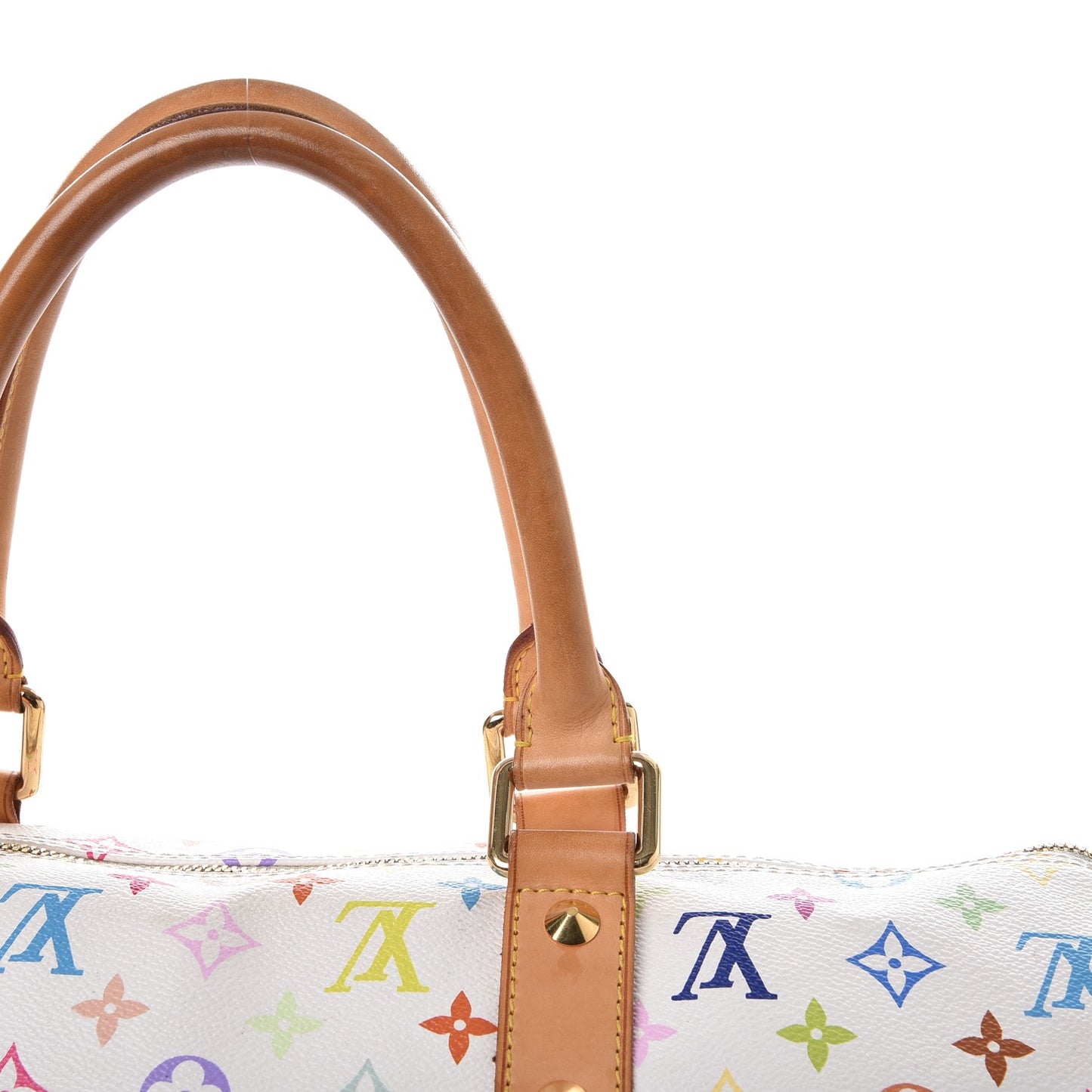 Monogram Multicolor Keepall 45 White