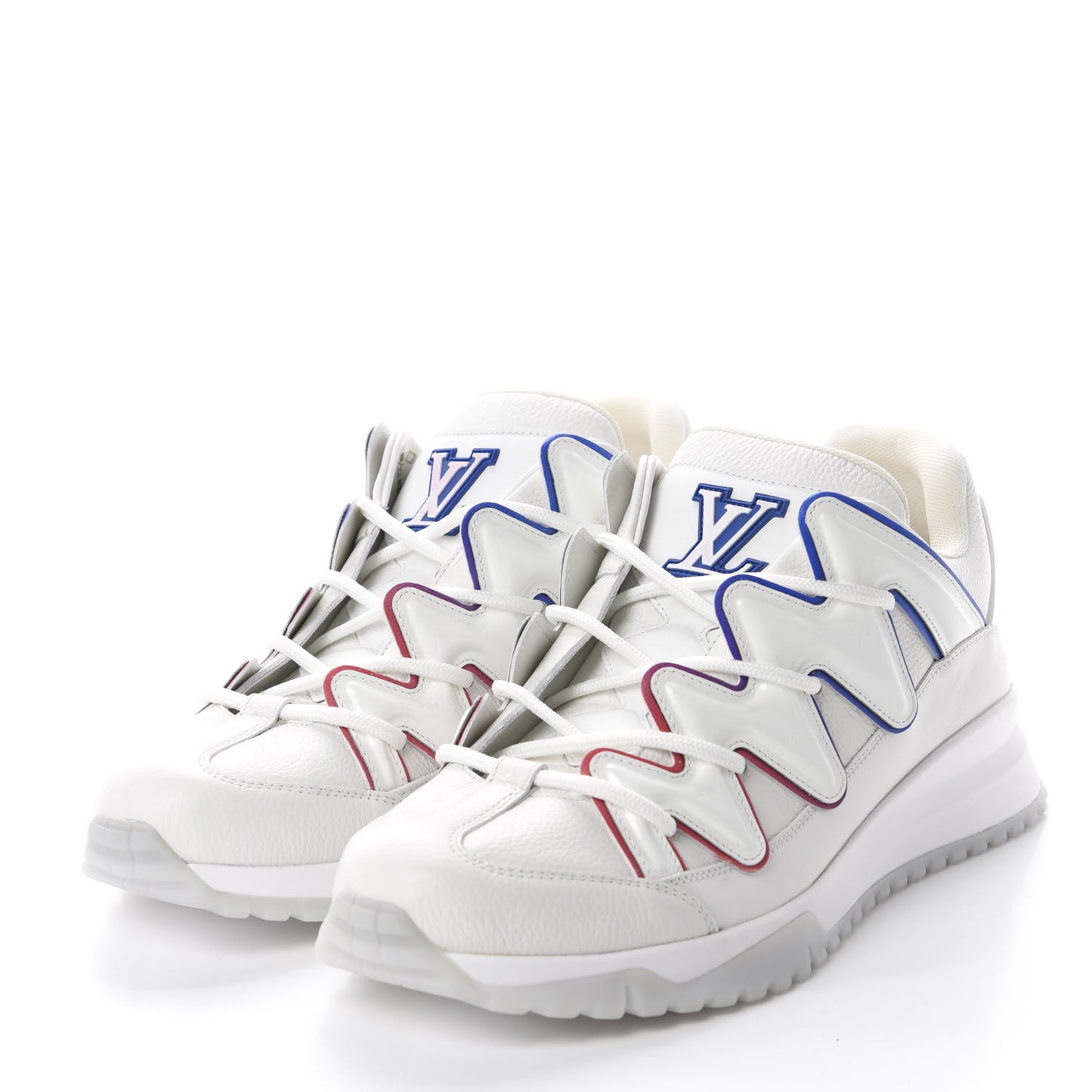 Calfskin Zig Zag Sneaker 7.5 White
