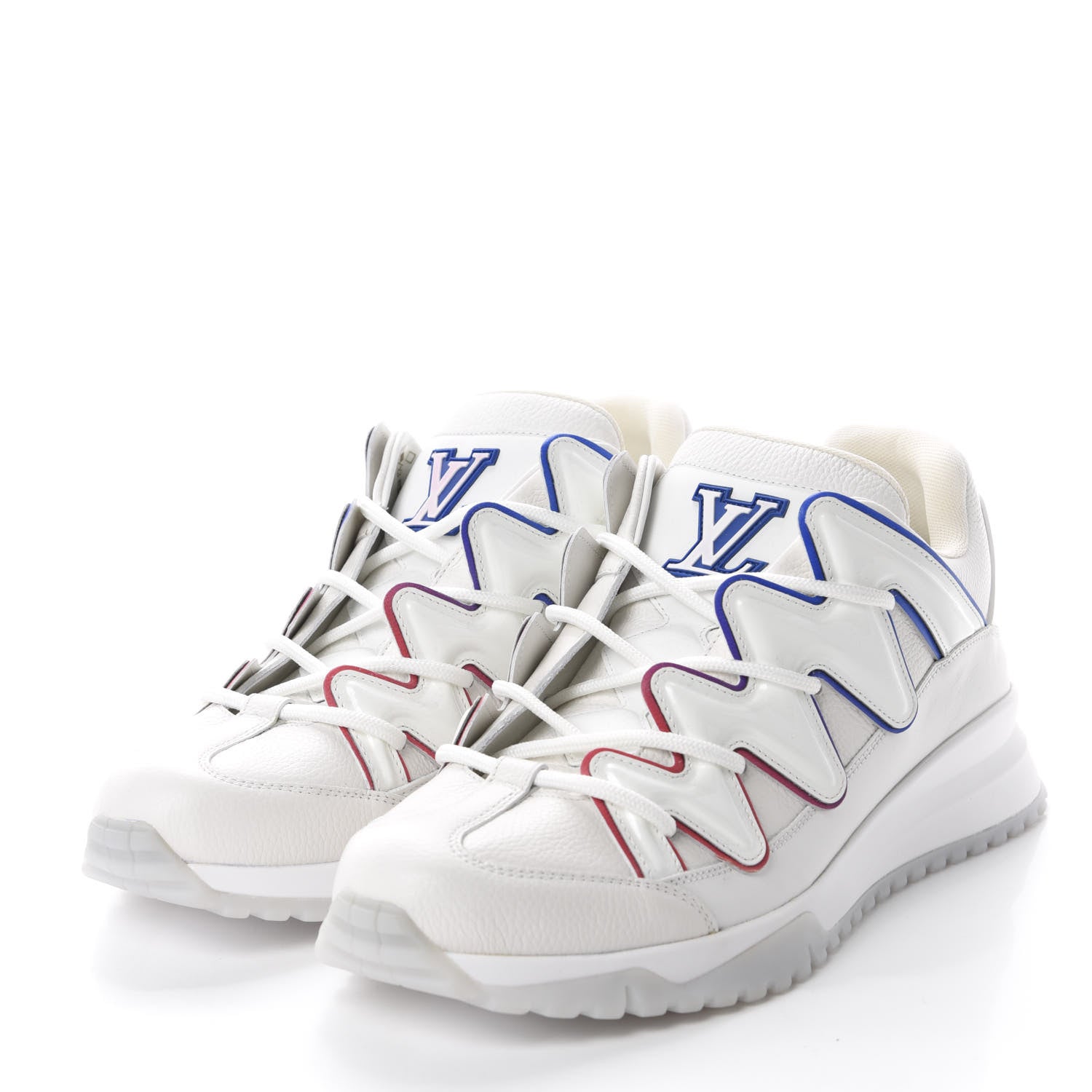 Louis Vuitton Calfskin Zig Zag Sneaker 7.5 White 3 of 10