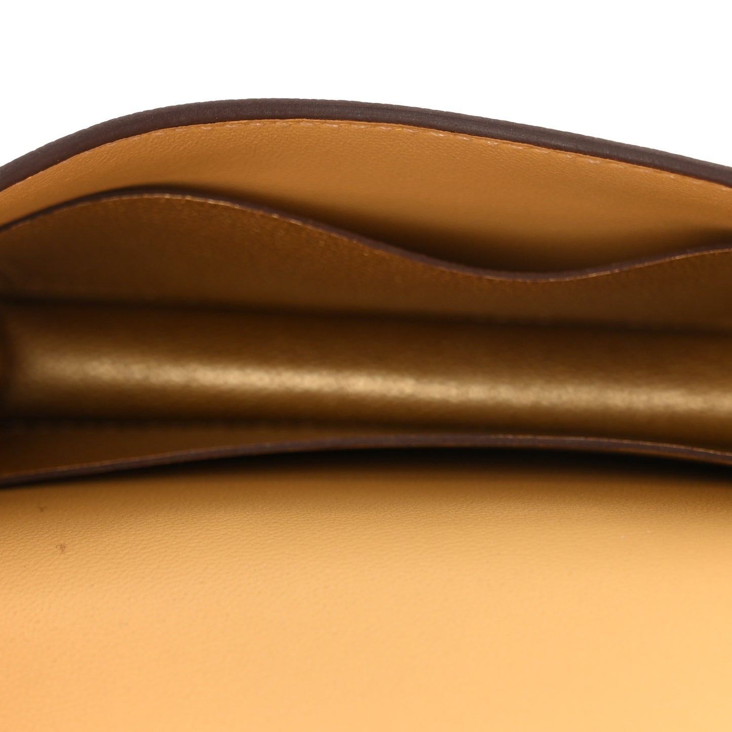 Metallic Chevre Chamkilight Constance Slim Wallet Dore