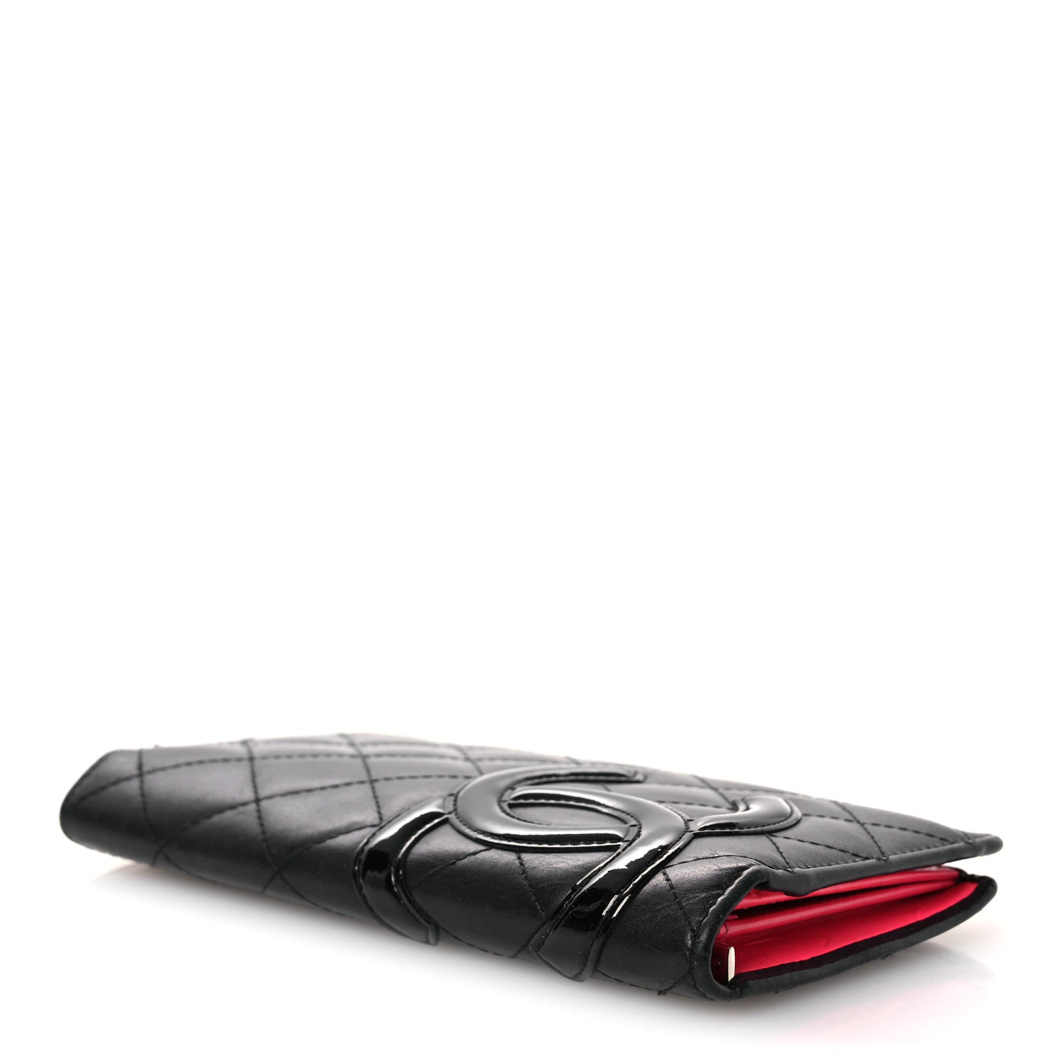 Chanel Calfskin Quilted Cambon Yen Wallet Black 4 of 13