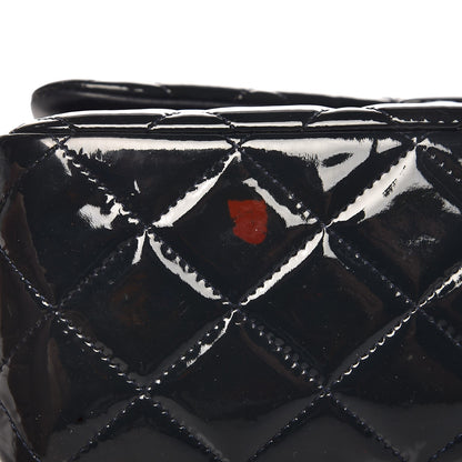 Chanel Patent Quilted Jumbo Double Flap Navy 11 of 11